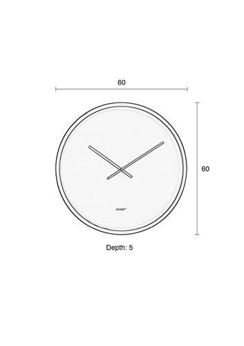 Wanduhr TIME BANDIT BLACK